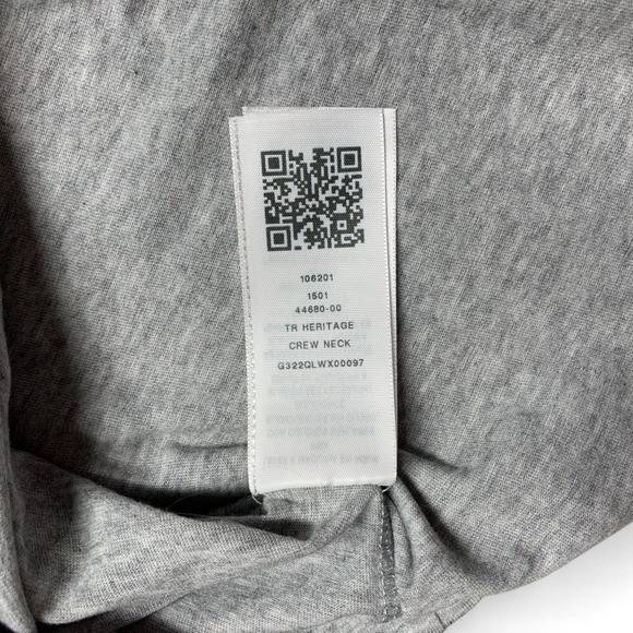 True Religion T Shirt Men's Med Heritage Crew Heather Grey Buddha Old Skool NWT - Picture 4 of 7